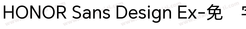 HONOR Sans Design Ex字体转换